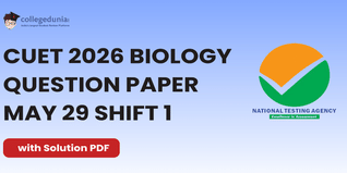CUET 2026 Biology May 29 Shift 1 Question Paper- Download Answer Key and Solution PDF